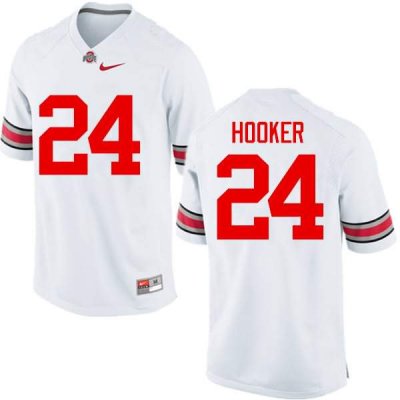 Men's Ohio State Buckeyes #24 Malik Hooker White Nike NCAA College Football Jersey Limited BRV2444NY